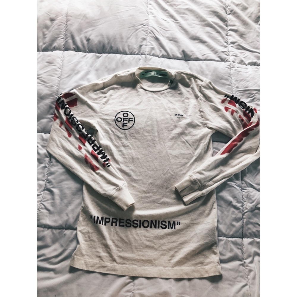 OFF-WHITE Impressionism Diag Stencil White/Pink